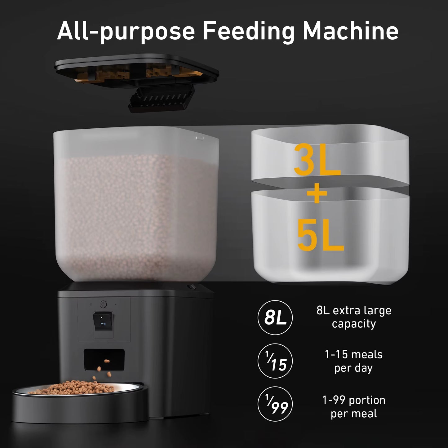 8L Automatic Smart Pet Feeder
