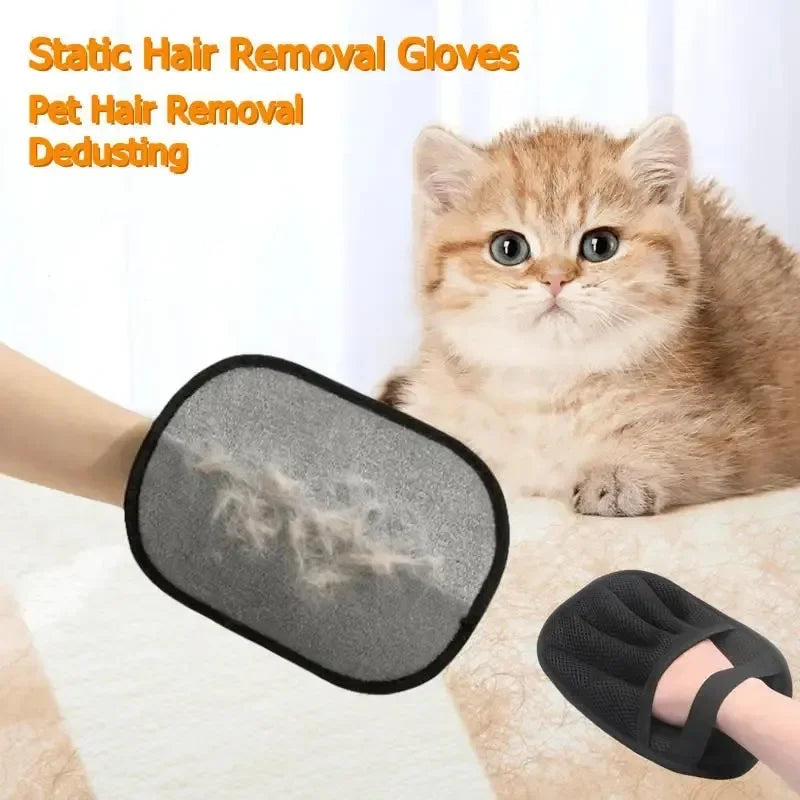 Reusable Static Gloves for Pets Hair Removal 