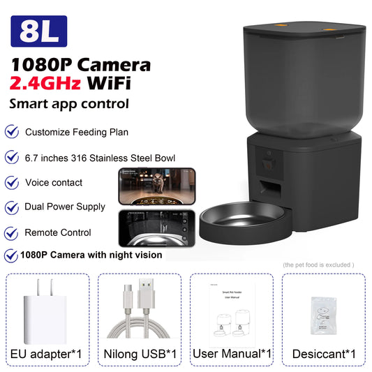 8L Automatic Smart Pet Feeder
